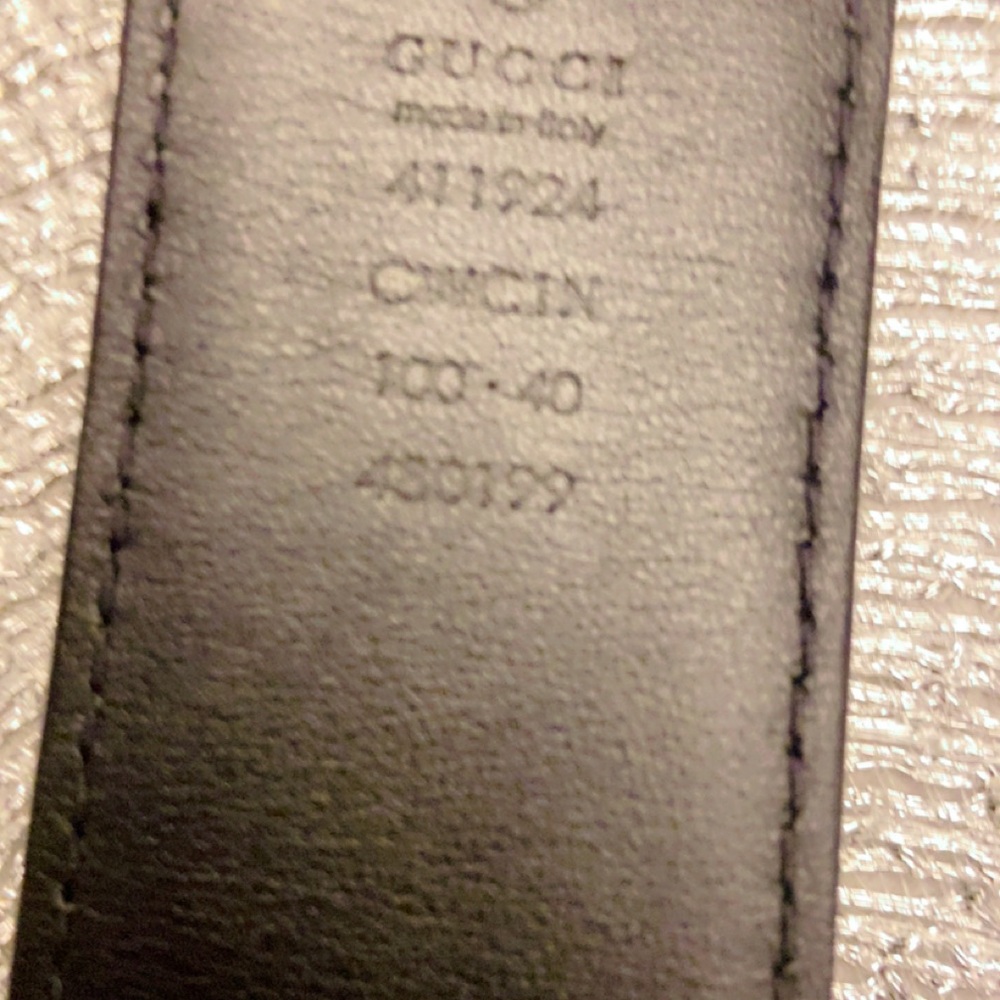 Gucci Signature Leather Belt Size 100 - Picture 4 of 4